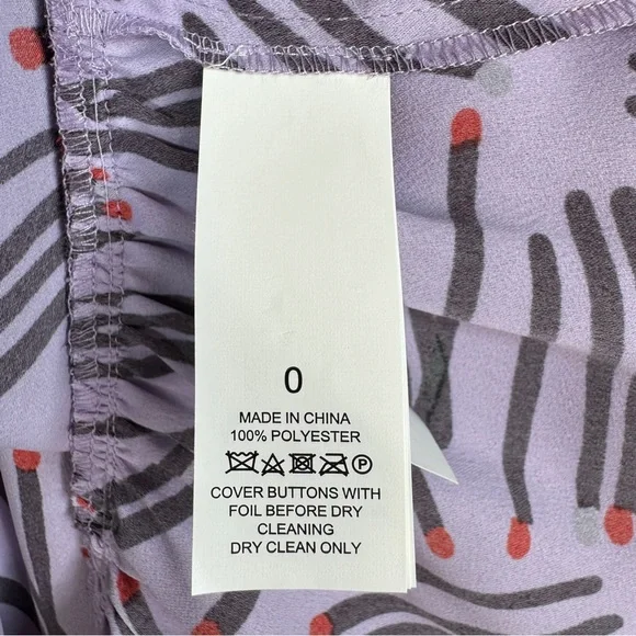 KATE SPADE Frozen Lilac Matches Dress - NJMUA391 - Sz 0 - Picture 13 of 15